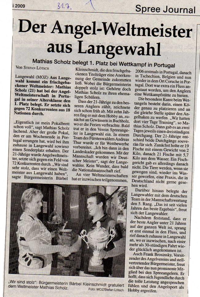 Ausriss Märkische Oderzeitung